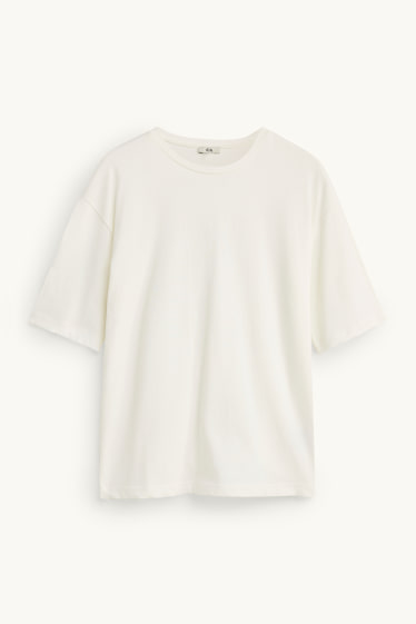 Damen - T-Shirt - Oversized - weiß