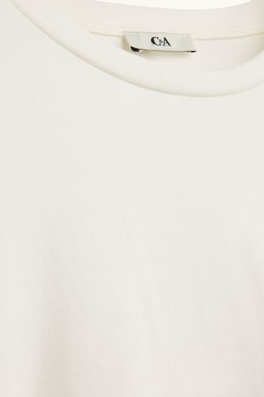 Damen - T-Shirt - Oversized - weiß