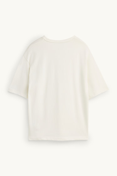 Damen - T-Shirt - Oversized - weiß