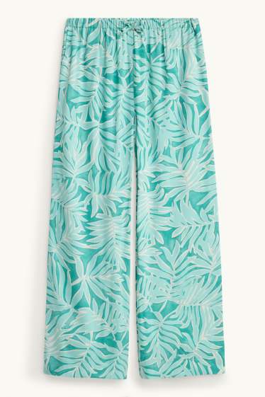 Children Girls - Trousers - turquoise