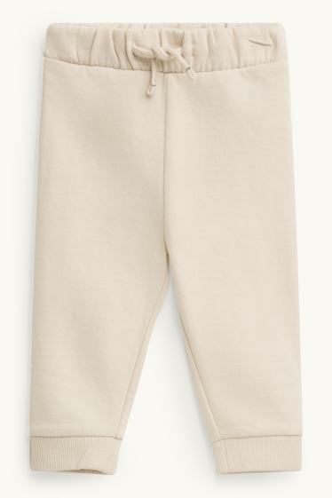Miminka - chlapci - Lištičky - outfit pro miminka - 2dílný - tmavozelená / krémově bílá