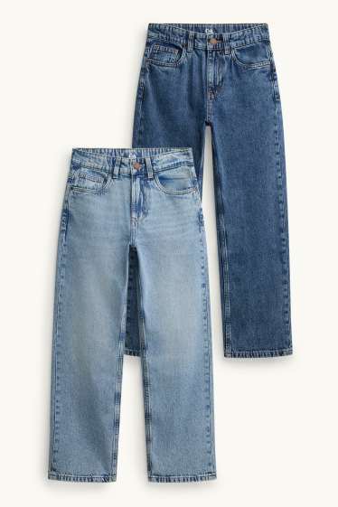 Kinder Buben - Multipack 2er - Relaxed Jeans - jeansblau