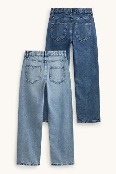 Kinder Buben - Multipack 2er - Relaxed Jeans - jeansblau