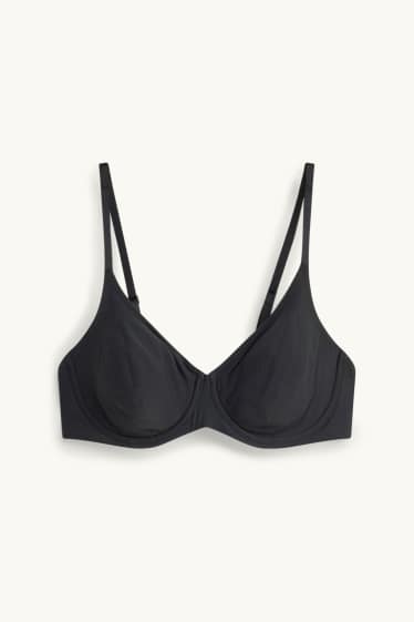 Dames - BH met beugels - FULL COVERAGE - LYCRA® - zwart