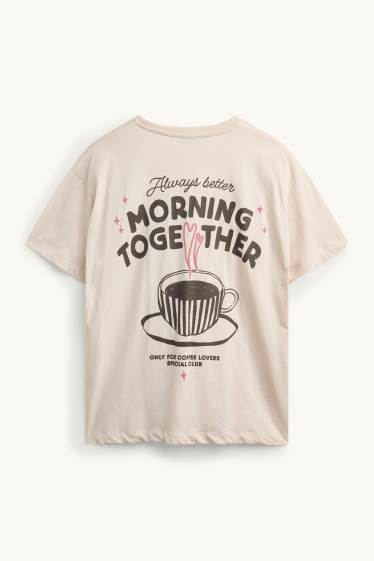 Women - T-shirt - beige
