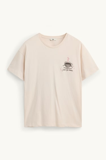 Women - T-shirt - beige