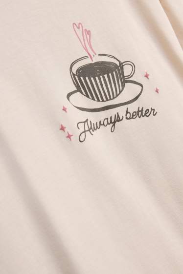 Women - T-shirt - beige