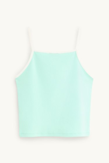 Children Girls - Vest - light blue