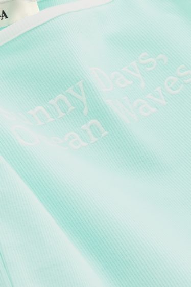 Children Girls - Vest - light blue