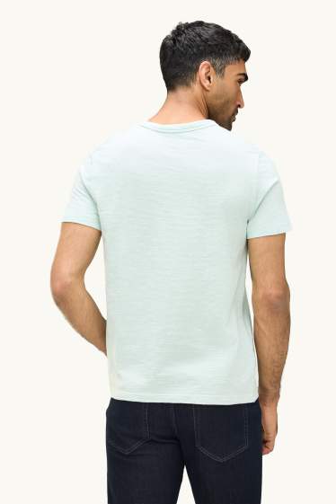 Hommes - T-shirt - regular fit - à rayures - vert clair