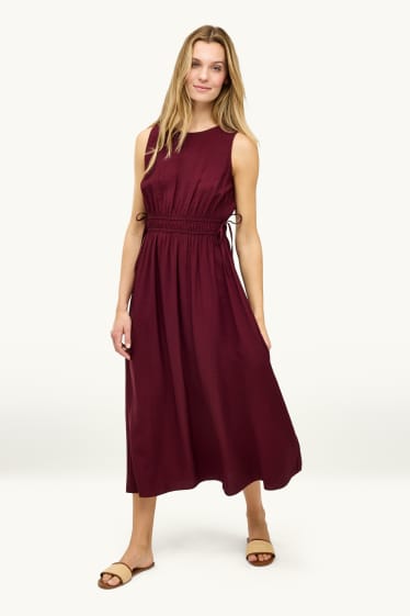 Femmes - Robe - straight fit - bordeaux