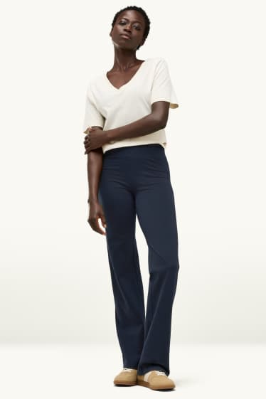 Dames - Straight legging - zwart