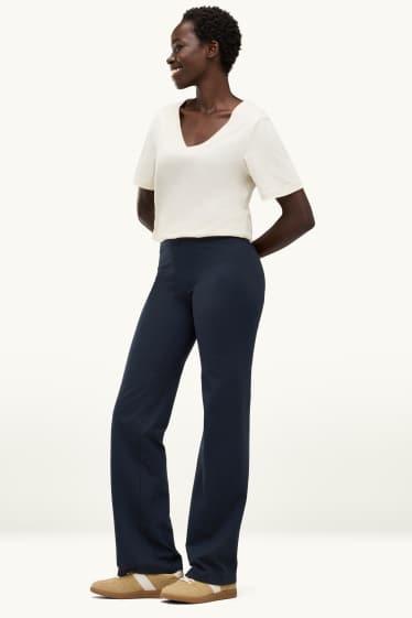 Dames - Straight legging - zwart