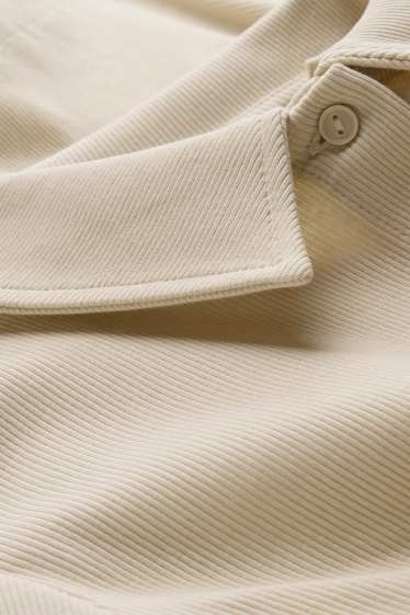 Donna - Camicetta - a coste - beige