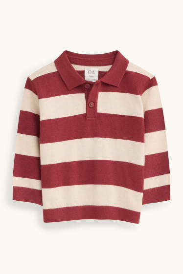 Baby Boys - Baby jumper - striped - red / beige