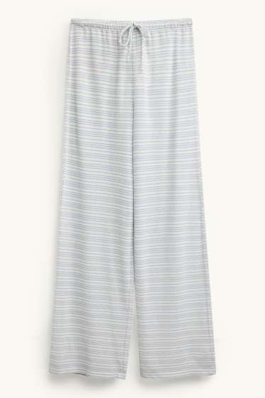Femei - Pantaloni de trening - albastru / alb