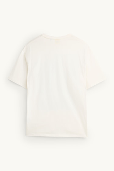 Herren - T-Shirt - Oversized - Felix the Cat - cremeweiß