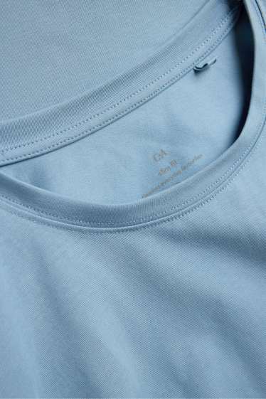 Femmes - Haut à manches longues - slim fit - bleu clair