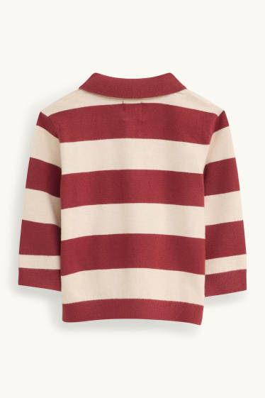 Baby Boys - Baby jumper - striped - red / beige