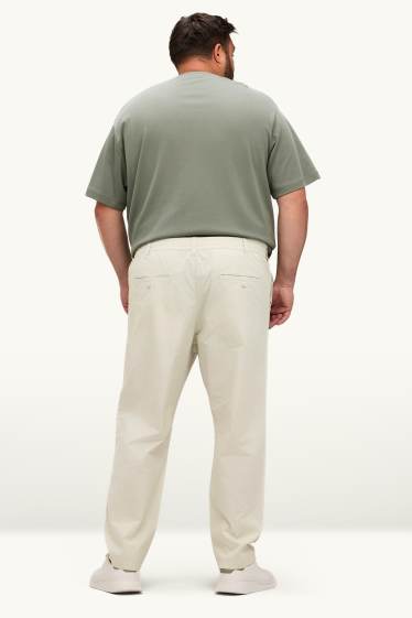 Men - Chinos - tapered fit - beige