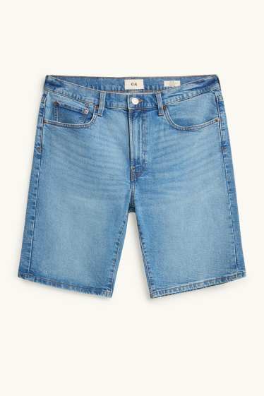 Hommes - Bermudas en jean - jean bleu