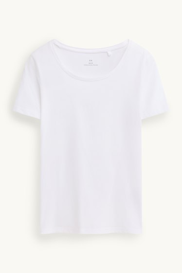 Damen - T-Shirt - Slim Fit - weiß