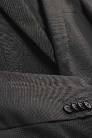 Hommes - Costume à cravate - slim fit - 4 pièces - noir