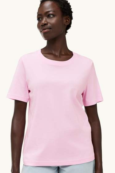 Damen - T-Shirt - Regular Fit - rosa
