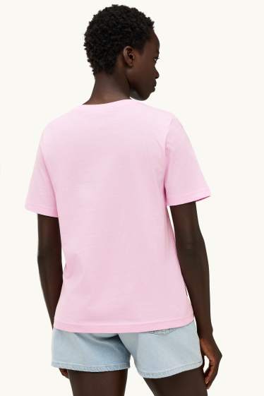 Damen - T-Shirt - Regular Fit - rosa