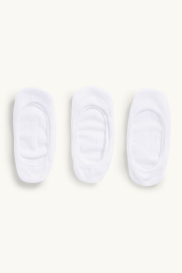 Damen - Multipack 3er - Füßlinge - weiss