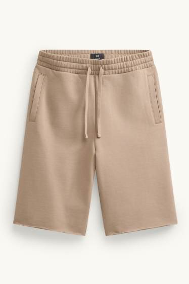 Home - Pantalons curts de xandall - beix