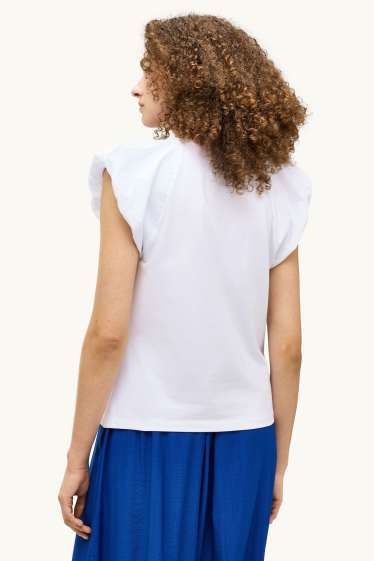 Dames - T-shirt - regular fit - wit