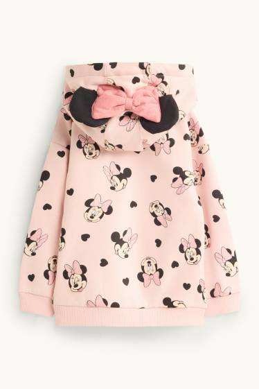Kinder Mädchen - Minnie Maus - Sweatjacke - Glanz-Effekt - rosa