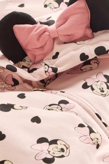 Kinder Mädchen - Minnie Maus - Sweatjacke - Glanz-Effekt - rosa