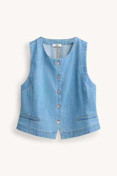 Women - Denim blouse - denim-light blue