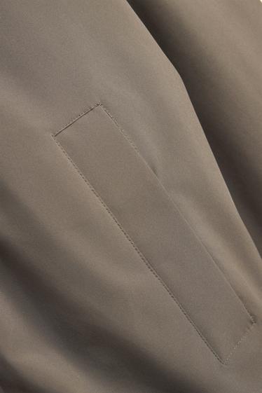 Uomo - Giacca tecnica - foderata - impermeabile - kaki