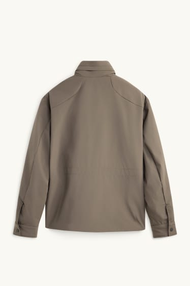 Uomo - Giacca tecnica - foderata - impermeabile - kaki