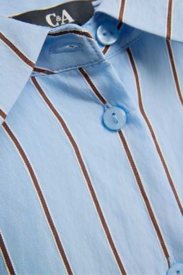 Femmes - Blouse-chemise - à rayures - bleu