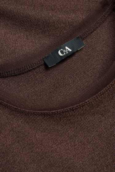 Damen - Langarmshirt - braun
