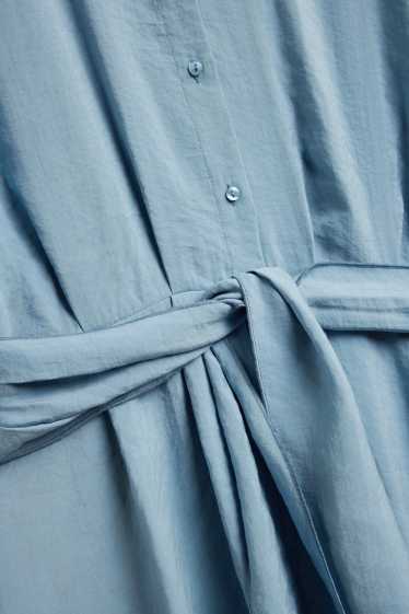 Dames - Jurk - straight fit - lichtblauw