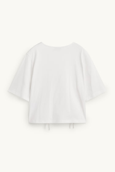 Femmes - T-shirt - relaxed fit - blanc