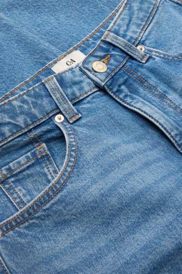 Dames - Mom jeans - high waist - jeansblauw