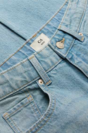 Damen - Mom Jeans - High Waist - helljeansblau