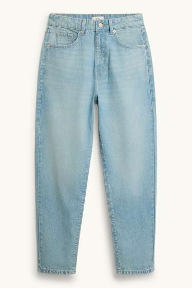 Damen - Mom Jeans - High Waist - helljeansblau