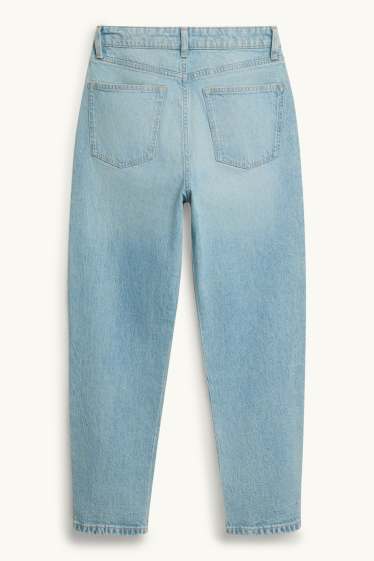 Damen - Mom Jeans - High Waist - helljeansblau