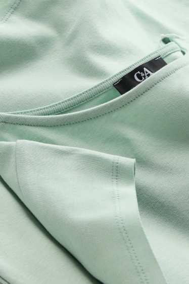 Women - T-shirt - slim fit - mint green