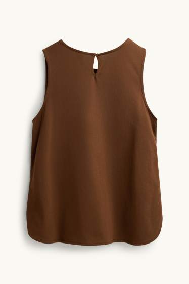 Women - Top - patterned - brown
