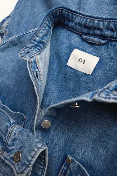 Women - Denim shirt blouse - blue denim