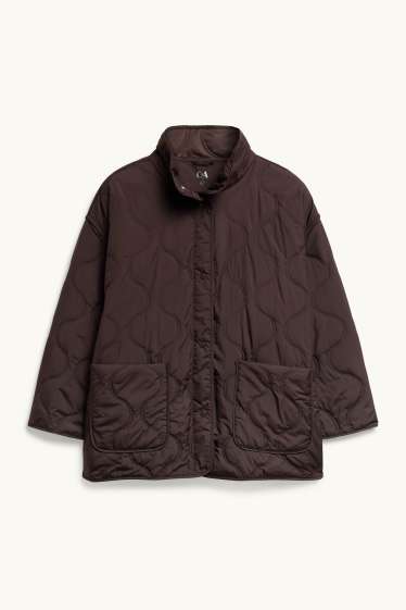 Damen - Steppjacke - dunkelbraun