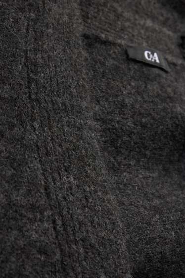 Women - Long cardigan - dark gray